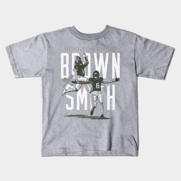 DeVonta Smith & A.J. Brown Philadelphia Alley-Oop Kids T-Shirt by ClarityMacaws